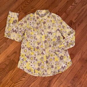 Old Navy size M floral shear button up